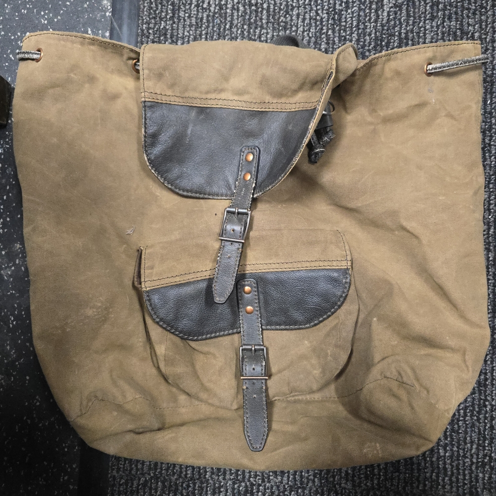 Black Rivet Uniquely Worn Brown and Black Women's Backpack